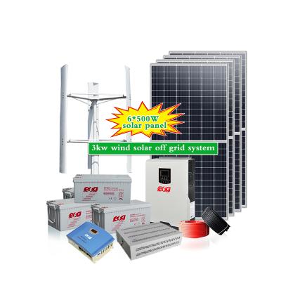 China Hot Sale Wind Power System ESG Wind Power System 24v 48v 240v 380v Off Grid 2500w 3000w Wind Turbine Generation Circuit for sale