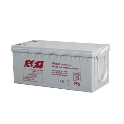 China AGM ESG manufacture 12V 48v 200AH SLA sealed lead acid solar storage sla AGM deep cycle battery for sale