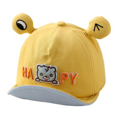 China New Soft Spring Baby Sun Shade Cute Sun Protection Bear Toddler Baseball Cap for sale