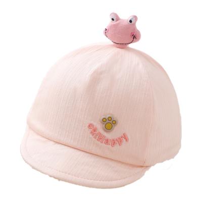 China Lovely soft slim cotton baby spring and autumn sunshade hat baseball for sale