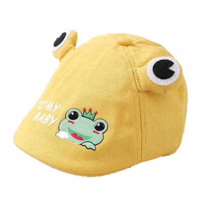 China Super Cute Soft Children's Spring And Autumn Beret 2-5 Year Old Thin Hat for sale