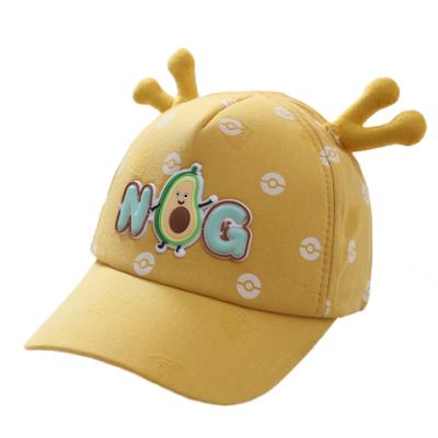 China Spring And Autumn Korean Soft Cartoon Shade Trend Baseball Cap Children's Canvas Hat for sale