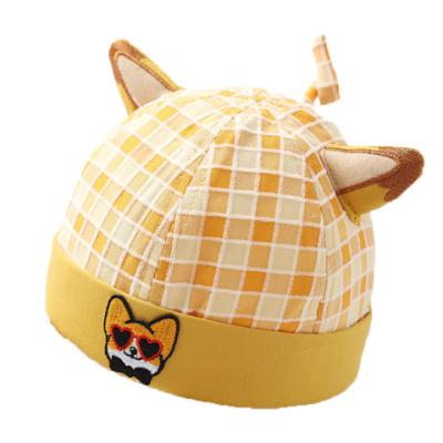 China Baby Spring And Autumn Cartoon Soft Super Cute Ears Breathable And Comfortable Owner Hat for sale