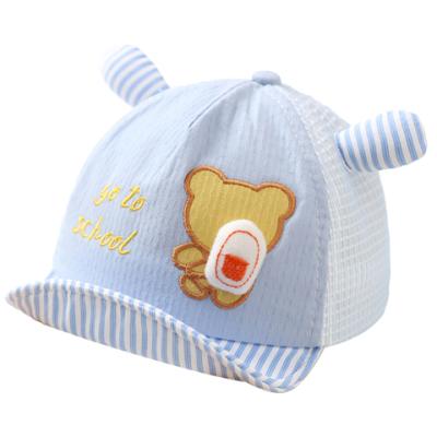 China Soft spring and autumn models 6-12 months baby boy sunshade hats thin toddler hats for sale