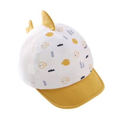 China Soft Spring And Autumn Sun Protection 3-12 Months Baby Toddler Tongue Hat Duck Protection Sun Hat for sale