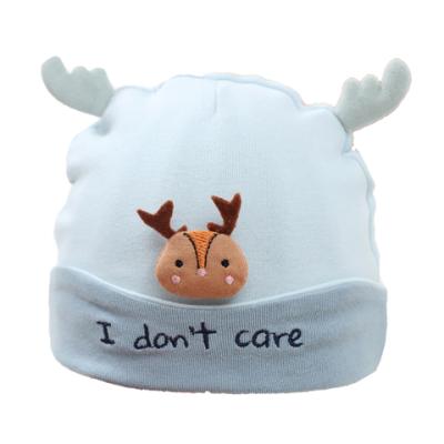 China Soft spring and autumn baby 3-6-12 months of antlers super cute baby fetal hat zu verkaufen