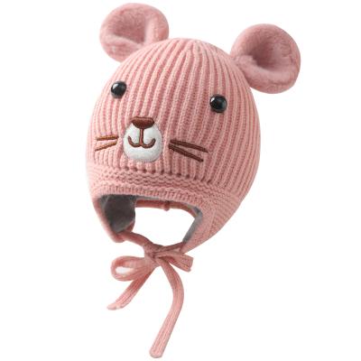 China New soft cute super cute baby hats men and women baby thickened winter children's knitted hats for sale