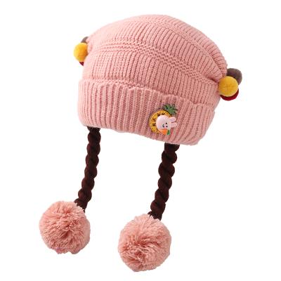 China Soft Winter Baby Wig Baby Hat Keep Warm And Comfortable Winter Baby Knitted Hat for sale