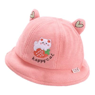 China Baby Hat Corduroy Autumn And Winter Patterns Soft Fisherman Hat Men And Women Cute Baby Sun Hat for sale