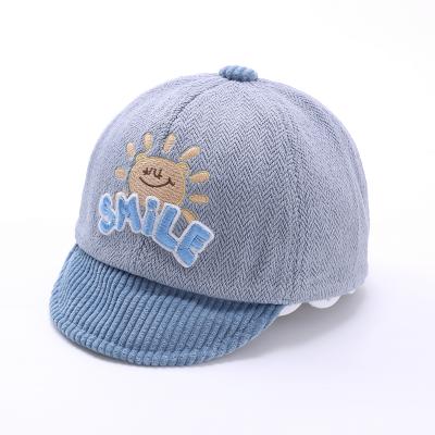 China Soft Cute Fashionable Sunproof Warm Curling Bucket Hat Peaks Baby Autumn And Winter Fashion for sale