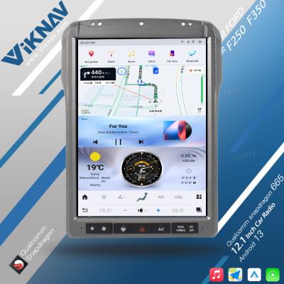 Cina 12.1 Inch Android Touch Screen Car Radio Ford F250 2013 2014 Carplay Auto Stereo Aftermarket Head Unit Video Player in vendita