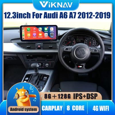 Cina 1920x720 Autoradio per auto Audi A6 A6L A7 2012-2019 GPS Multimedia DVD Player in vendita