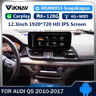 China ODM Android Audi Q5 Stereo 2010-2017 Reproductor de radio Pantalla GPS Navegación de mercado de repuestos en venta