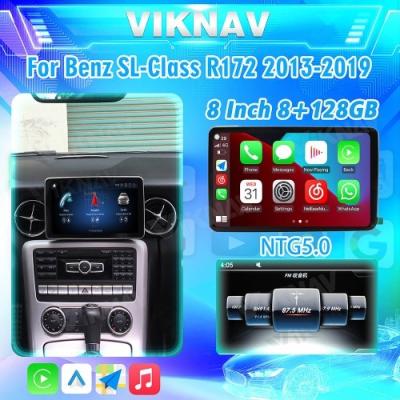 China Viknav 8Inch Android Car Radio With Screen Multimedia Player For Mercedes Benz SL SLK SLC R172 2013-2019 GPS 2Din NTG5.0 for sale