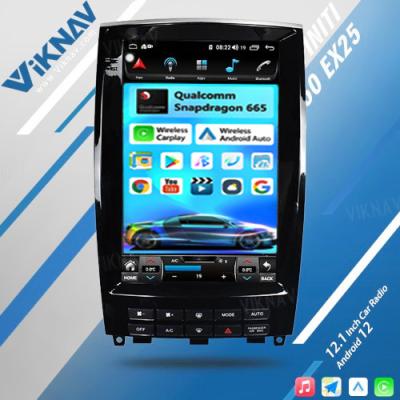 Cina Viknav 12,1 pollici Autoreadio per auto stereo per Infiniti QX50 EX25 2013-2020 Multimedia DVD Player GPS Navigation Head Unit in vendita