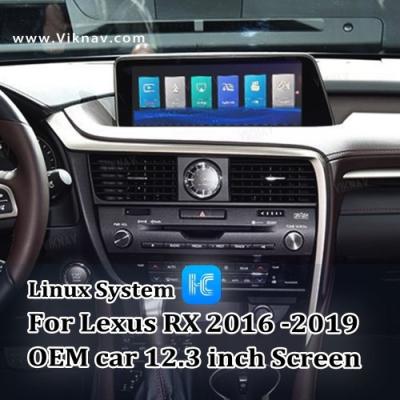 China Viknav Fit For Original Car 12.3 Inch Screen Linux System For Lexus RX 2016 2017 2018 2019 Wireless Apple CarPlay Androi for sale