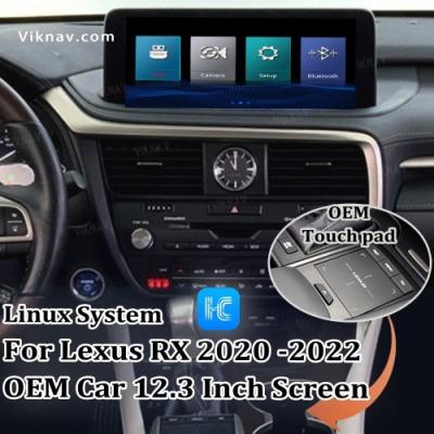 China Viknav Fit For Original Car 12.3Inch Screen Linux System For Lexus RX 2020 2021 2022 Wireless Apple CarPlay Android Auto for sale