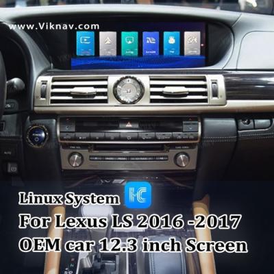 China Viknav Fit For Original Car 12.3 Inch Screen Linux System For Lexus LS 2016 2017 Wireless Apple CarPlay Android Auto for sale