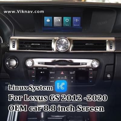 中国 Viknav Linux System For Lexus GS 2012 -2020 ワイヤレス Apple CarPlay Android Auto オリジナルカー8.8インチスクリーのみをサポートする 販売のため