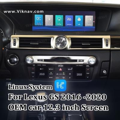 China Viknav Linux System For Lexus GS 2016 -2020 Wireless Apple CarPlay Android Auto only support original car 12.3 inch Scre for sale