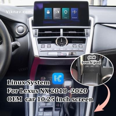 中国 Viknav Linux System For Lexus NX 2018 -2020 ワイヤレス Apple CarPlay Android Auto オリジナルカー 10.25インチ Scrのみをサポートする 販売のため