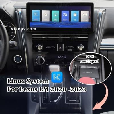 Cina Viknav Linux System For Lexus LM 2020-2023 Wireless Apple CarPlay Android Auto schermo di visualizzazione in vendita