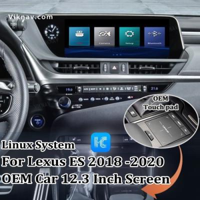 China Viknav Fit For Original Car 12.3 Inch Screen Sistema Linux Para Lexus ES 2018 2019 2020 Sem fio Apple CarPlay Android Aut à venda