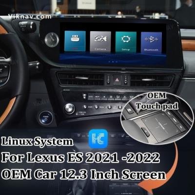 China Viknav Fit For Original Car 12.3 Inch Screen Sistema Linux Para Lexus ES 2021 2022 Sem fio Apple CarPlay Android Auto à venda