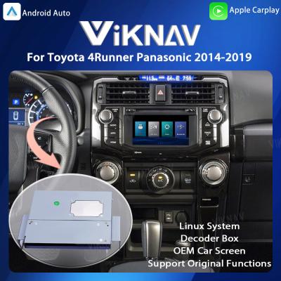 Chine Système Viknav Linux Automobil pour Toyota 4Runner Panasonic 2014-19 Boîte de décodeur de mise à niveau Multimedia CarPlay sans fil à vendre