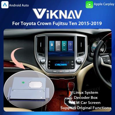 Chine Système Viknav Linux OEM voiture pour Toyota Crown Fujitsu Ten 2014-2019 Boîte de décodeur de mise à niveau Multimedia CarPlay sans fil à vendre