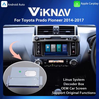 China Viknav Linux System OEM Auto für Toyota Prado Pioneer 2014-2017 Upgrade Decoder Box Multimedia Drahtloses CarPlay zu verkaufen