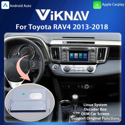 China Viknav Linux System For Toyota RAV4 2013-2018 Decoder Box Wireless Apple CarPlay Android Auto Apenas suporte ao carro original à venda