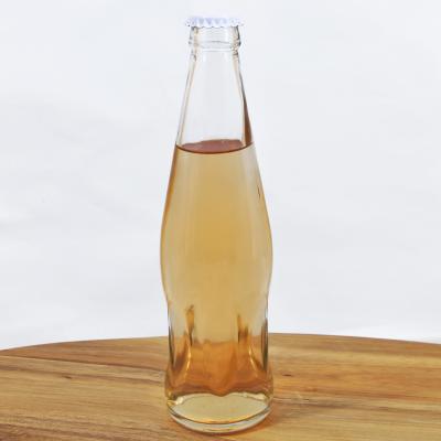 China High Quality 250ml Beverage Carbonated Beverage Glass Bottles Soda Glass Bottle With Crown Cap for sale