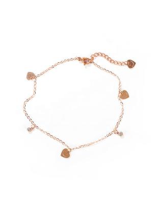 China Hot Selling BOHEMIA Stainless Steel Retro Summer Anklet Rose Gold Plated Tiny Thin Cuit Girl Titanium Chain Women Jewelry Wholesale for sale