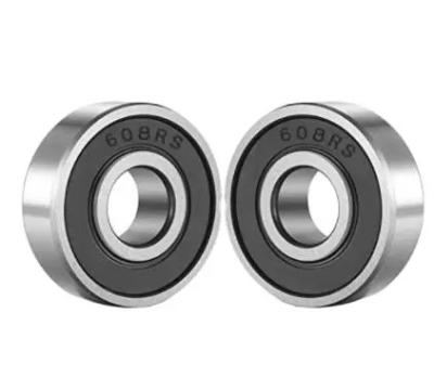 China Factory price long life deep groove ball bearing 608 RS 8x22x7mm deep roller longboard skateboard 608 bearing for sale