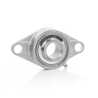 China Long Life 304 316 High Temperature Stainless Steel Outer Spherical Bearings With Seat SUCFL204 205 206 for sale