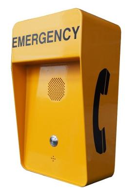 China Robust Housing Yellow SIP Call Box IP67 Watertight VoIP Emergency Call Box  for sale