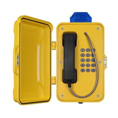 Chine Téléphone IP67 imperméable industriel avec la balise, téléphone de tunnel actionné par PoE à vendre