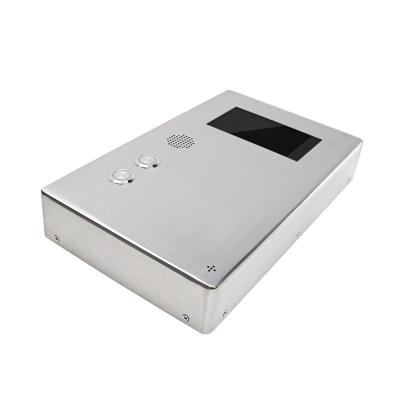 Cina 1024x600 LCD Multimedia Video SIP Phone IP54 SUS316 Stainless Steel Body in vendita