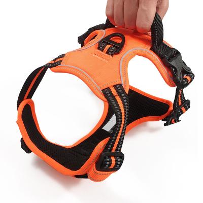 China Amazon FBA Shipping Large Pet Product Oxford Nylon Adjustable Soft Reflective Goods Personalized Dog Harness Invest No Pull Dog Harness for sale