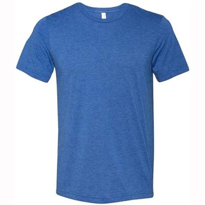 China Anti-wrinkle Heather Color T Shirt Printing Tri Blend Tshirt 50% Polyester 25% Cotton 25% Rayon T Shirt For Men Graphic T-shirt Unisex for sale