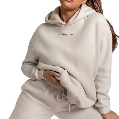 China Anti-wrinkle Thickened Sweatshirt Women Casual Solid Long Sleeve Loose Fit Tops Pullover Female Autumn Winter Women Hoodies for sale