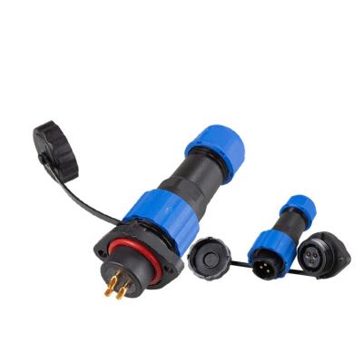 China New Style IP68 3 Pin Power Quick Connector I Form PS SD16 M16 10A Male Female Cable Wire Gland Jackets Waterproof Connectors for sale