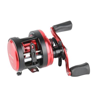 China 7+1BB Straight Bearings Round Profile Bait Cast Reel Light Lure Mount Reel For Stream Trout Fishing Left/Right Hand Optional for sale