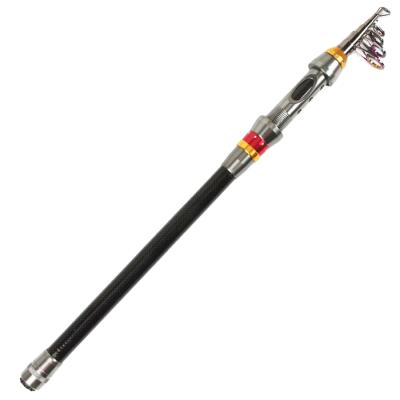 China Durable Fishing Tackle LRRLLK 2.7M Carbon Fiber Telescopic Fishing Rod Travel Sea Boat Rock Fishing Rod Portable Spinning Fishing Rod Pole for sale