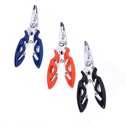 China New Anti-Corrosion Multifunctional Fishing Line Lure Cutter Hook Remover Ackle Pliers Scissor Braid Tool Cutting Fish Use Pliers for sale