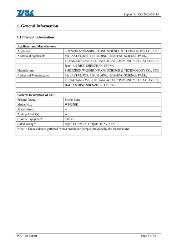 FCC - Shenzhen Wanshuntong Science & Technology Co., Ltd.