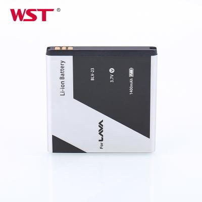 China Cell Phone OEM Li-ion 1400mah Mobile Phone Battery For Lava Battery BLV-23 for sale