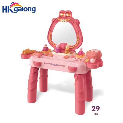 China Make Up Beauty Dresser Playset Girls Pretend To Play Toy Plastic Princess Dressing Table Kids Make Up Toy for sale