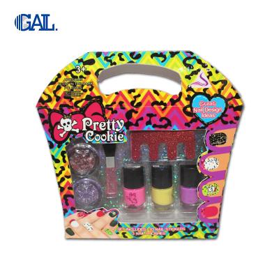 China Make up children's cosmetics charm powder and shinning nail polish set for gift for sale